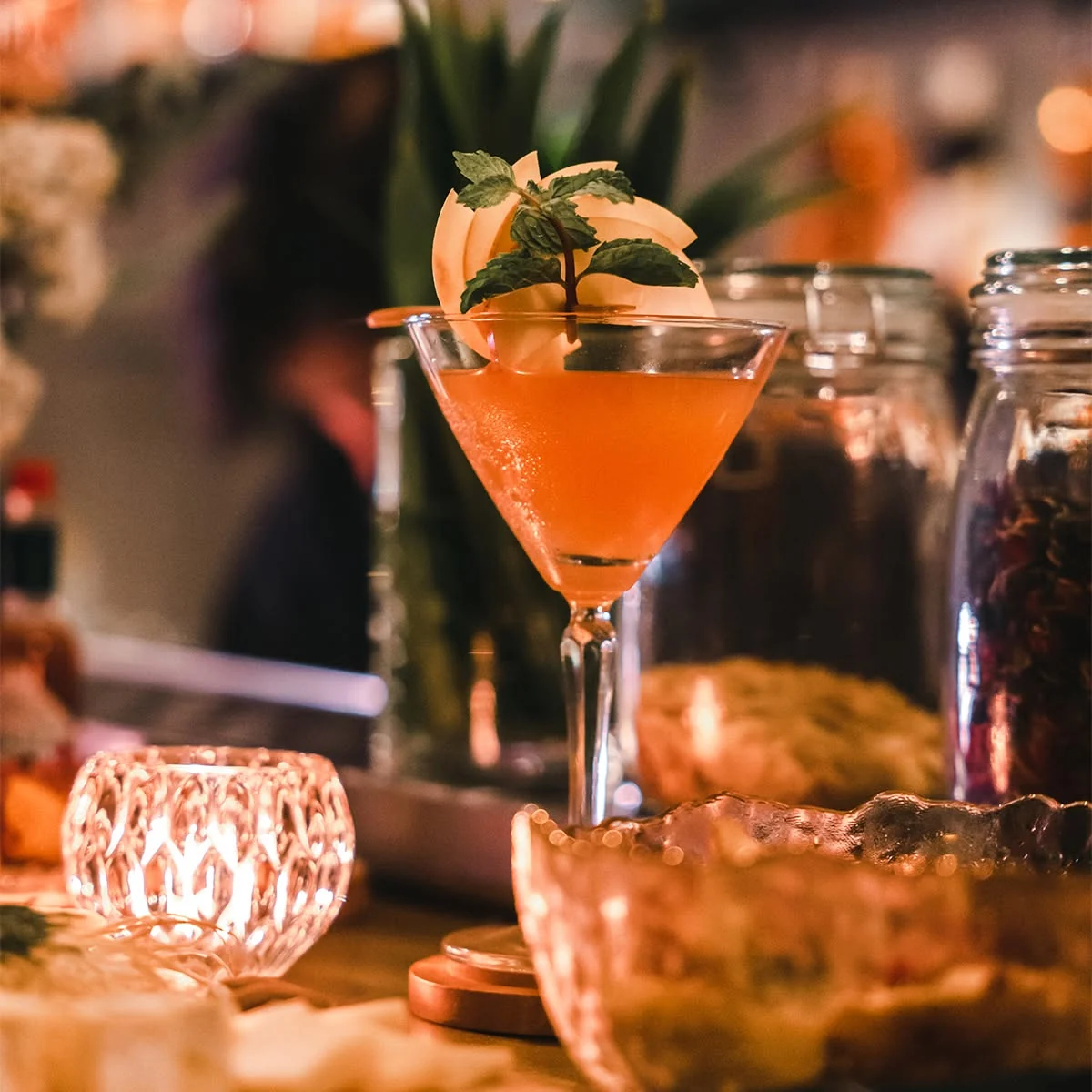 Cocktail presentation from Wolpertinger official social imagery